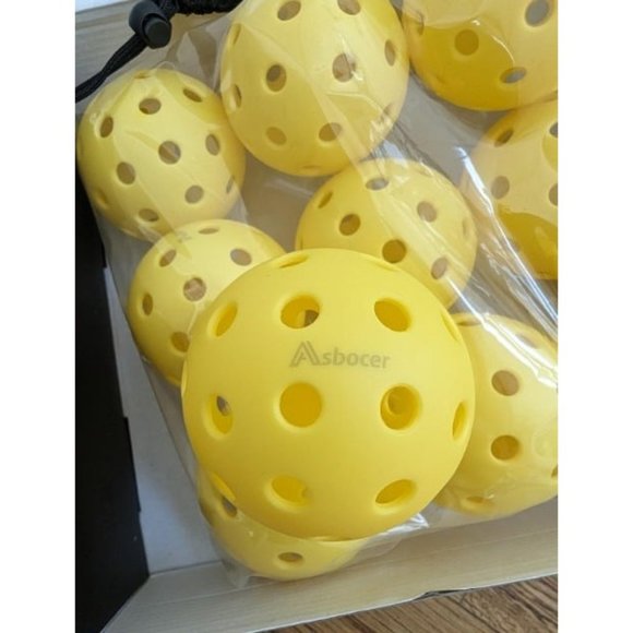 Pickleball Balls, USAPA Approved Pickleballs, 12-Pack 40 Holes Outdoor - Picture 2 of 2